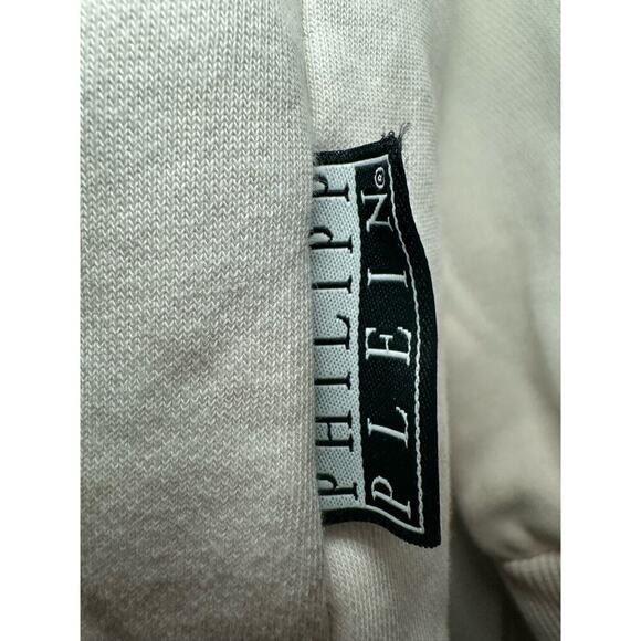 Philipp Plein‎ Sz XXL Skull Pullover Sweatshirt Cream Orange Designer Streetwear - Picture 10 of 14